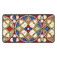Art Nouveau Stained Glass Desk Mat