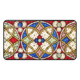 Art Nouveau Stained Glass Desk Mat
