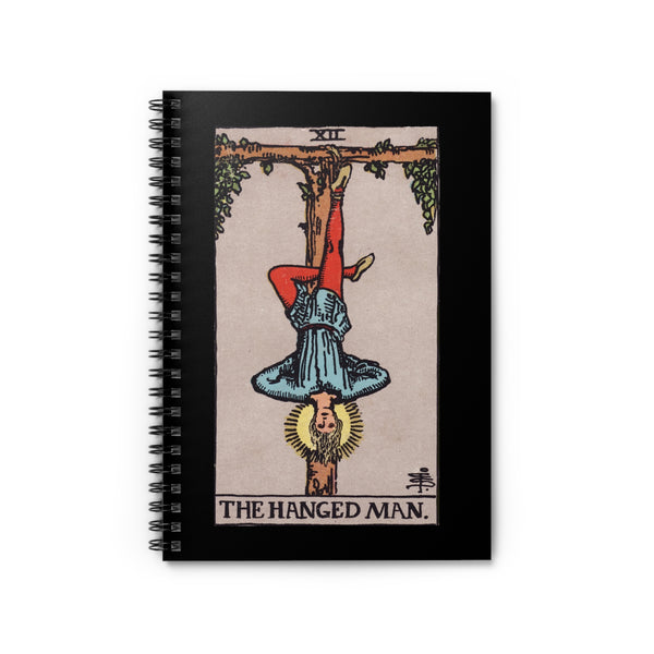 The Hanged Man Tarot Spiral Notebook- Ruled Lined
