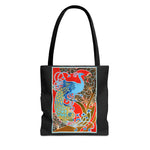 Vibrant Phoenix Tote Bag - Artistic Floral Design for Everyday Use