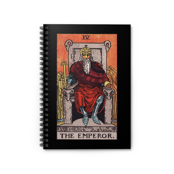 The Emperor Tarot Spiral Notebook - Ruled Line