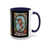 Tarot The World Accent Coffee Mug - 11oz & 15oz