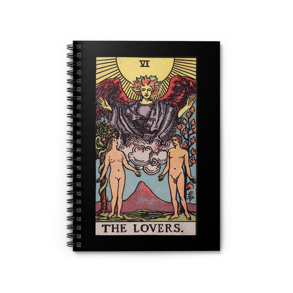 The Lovers Tarot Spiral Notebook - Ruled Line