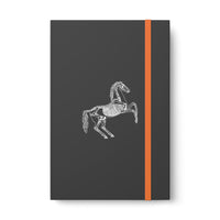 Rearing Horse Skeleton Color Contrast Notebook