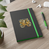 Octopus Illustration Color Contrast Notebook - Ruled