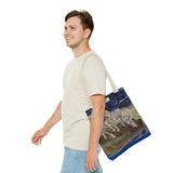 Neptune's Horses Elegant Horse Wave Tote Bag - Stylish Reusable Carryall for Equestrian Lovers