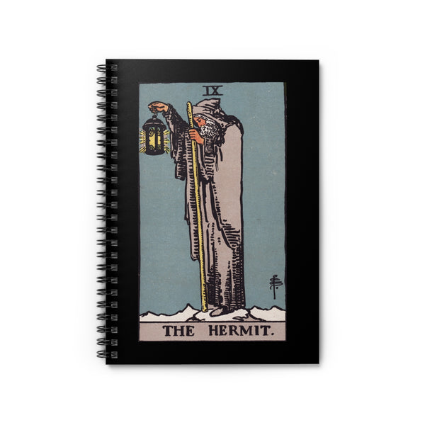 The Hermit Tarot Spiral Notebook - Ruled Line
