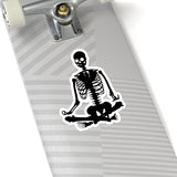 Human Skeleton Yoga pose Kiss-Cut Sticker