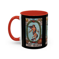 Tarot The World Accent Coffee Mug - 11oz & 15oz