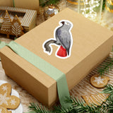 Gray Parrot Sticker