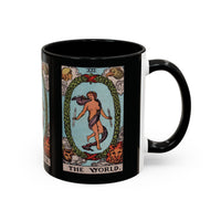 Tarot The World Accent Coffee Mug - 11oz & 15oz