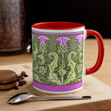 Art Nouveau Thistle Mug 11oz