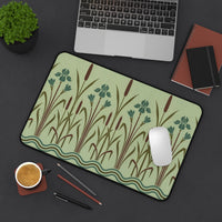 Art Deco Floral Pattern Desk Mat