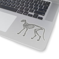 Cat Skeleton Kiss-Cut Sticker