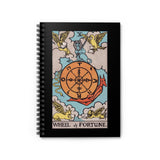 The Wheel of Fortune Tarot Spiral Notebook - Ruled Lined
