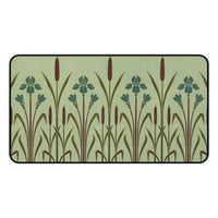 Art Deco Floral Pattern Desk Mat