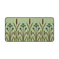 Art Deco Floral Pattern Desk Mat