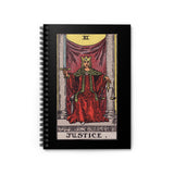 Justice Tarot Spiral Notebook - Ruled Line