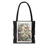Vintage Botanical Hummingbird Tote Bag - Eco-Friendly & Stylish