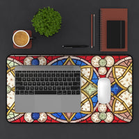 Art Nouveau Stained Glass Desk Mat