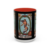 Tarot The World Accent Coffee Mug - 11oz & 15oz