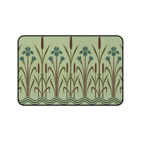 Art Deco Floral Pattern Desk Mat