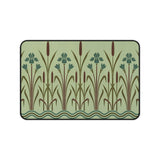 Art Deco Floral Pattern Desk Mat