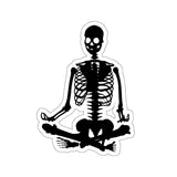 Human Skeleton Yoga pose Kiss-Cut Sticker