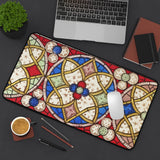 Art Nouveau Stained Glass Desk Mat