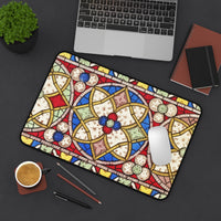 Art Nouveau Stained Glass Desk Mat