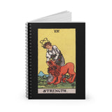 Strength Tarot Spiral Notebook- Ruled Lined