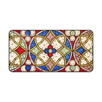 Art Nouveau Stained Glass Desk Mat