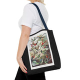 Vintage Botanical Hummingbird Tote Bag - Eco-Friendly & Stylish