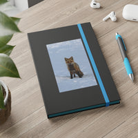 Red Fox in Snow Color Contrast Notebook - Ruled