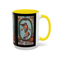 Tarot The World Accent Coffee Mug - 11oz & 15oz