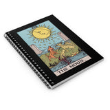 The Moon Tarot Spiral Notebook - Ruled Lined