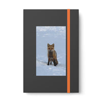 Red Fox in Snow Color Contrast Notebook - Ruled