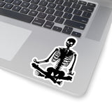 Human Skeleton Yoga pose Kiss-Cut Sticker