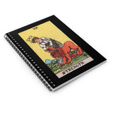 Strength Tarot Spiral Notebook- Ruled Lined