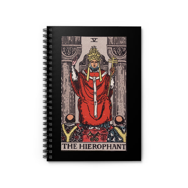 The Hierophant Tarot Spiral Notebook