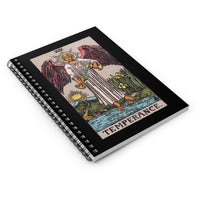 Temperance Tarot Spiral Notebook - Ruled Lined