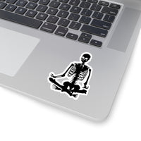 Human Skeleton Yoga pose Kiss-Cut Sticker