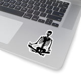 Human Skeleton Yoga pose Kiss-Cut Sticker