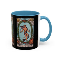 Tarot The World Accent Coffee Mug - 11oz & 15oz