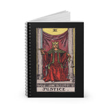 Justice Tarot Spiral Notebook - Ruled Line
