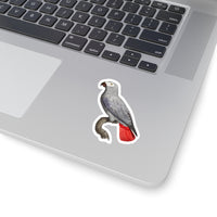 Gray Parrot Sticker