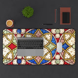 Art Nouveau Stained Glass Desk Mat
