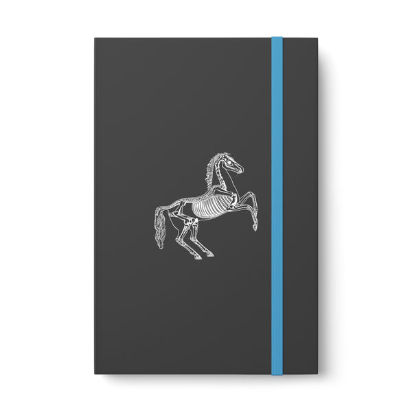 Rearing Horse Skeleton Color Contrast Notebook