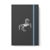Rearing Horse Skeleton Color Contrast Notebook - Ruled