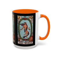 Tarot The World Accent Coffee Mug - 11oz & 15oz